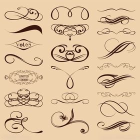 复古装饰性花纹设计元素