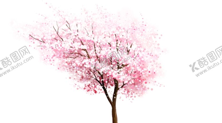 编号：94724806272120035831【酷图网】源文件下载-手绘樱花素材