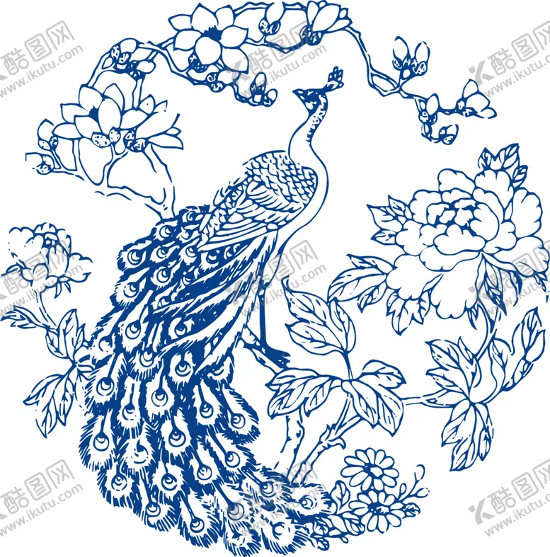 编号：50223007010455167881【酷图网】源文件下载-青花瓷图案