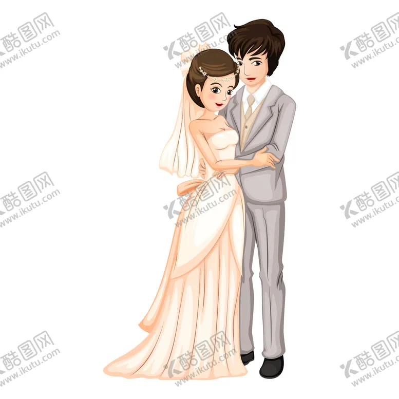 编号：57063109121658475216【酷图网】源文件下载-新郎新娘 