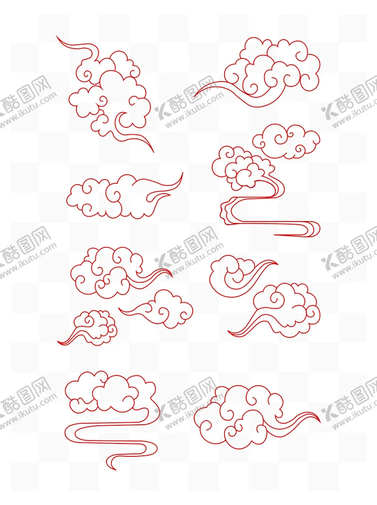 编号：67039510240224401374【酷图网】源文件下载-线性祥云