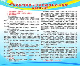 风险公示栏