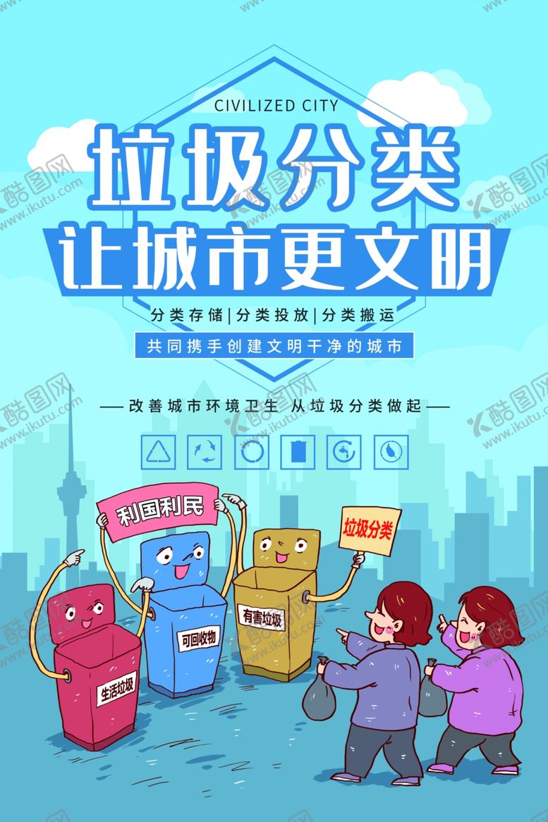 编号：40203709202150366578【酷图网】源文件下载-垃圾分类图片
