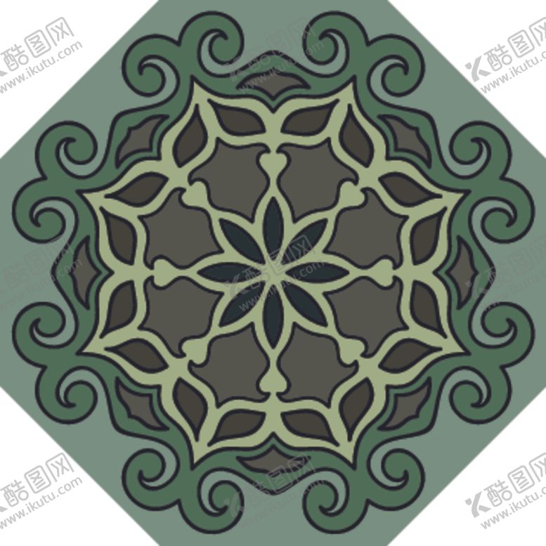 编号：62139209251829279270【酷图网】源文件下载-古典少数民族花纹底纹矢量