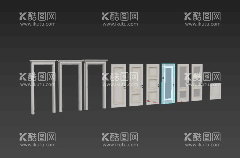 编号：64030812211223028510【酷图网】源文件下载-门窗模型