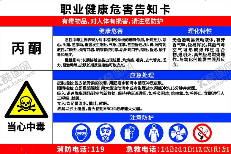 编号：43096712092102384999【酷图网】源文件下载-职业健康危害告知卡