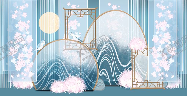 编号：67150810020017447354【酷图网】源文件下载-新中式婚礼效果