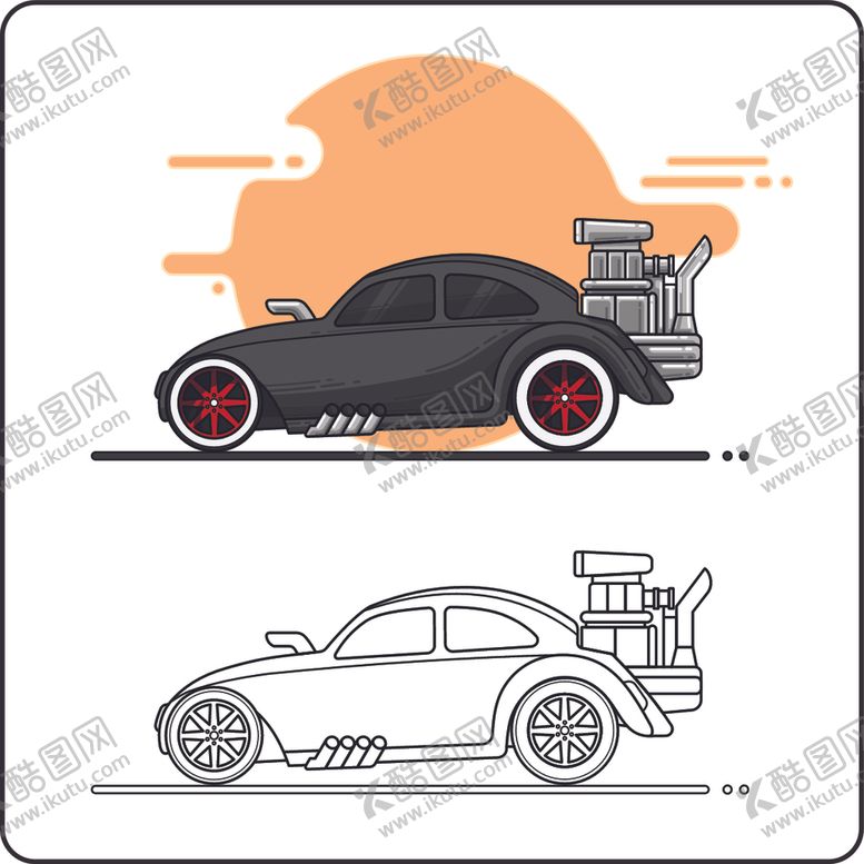 编号：29815810291318115552【酷图网】源文件下载-卡通汽车