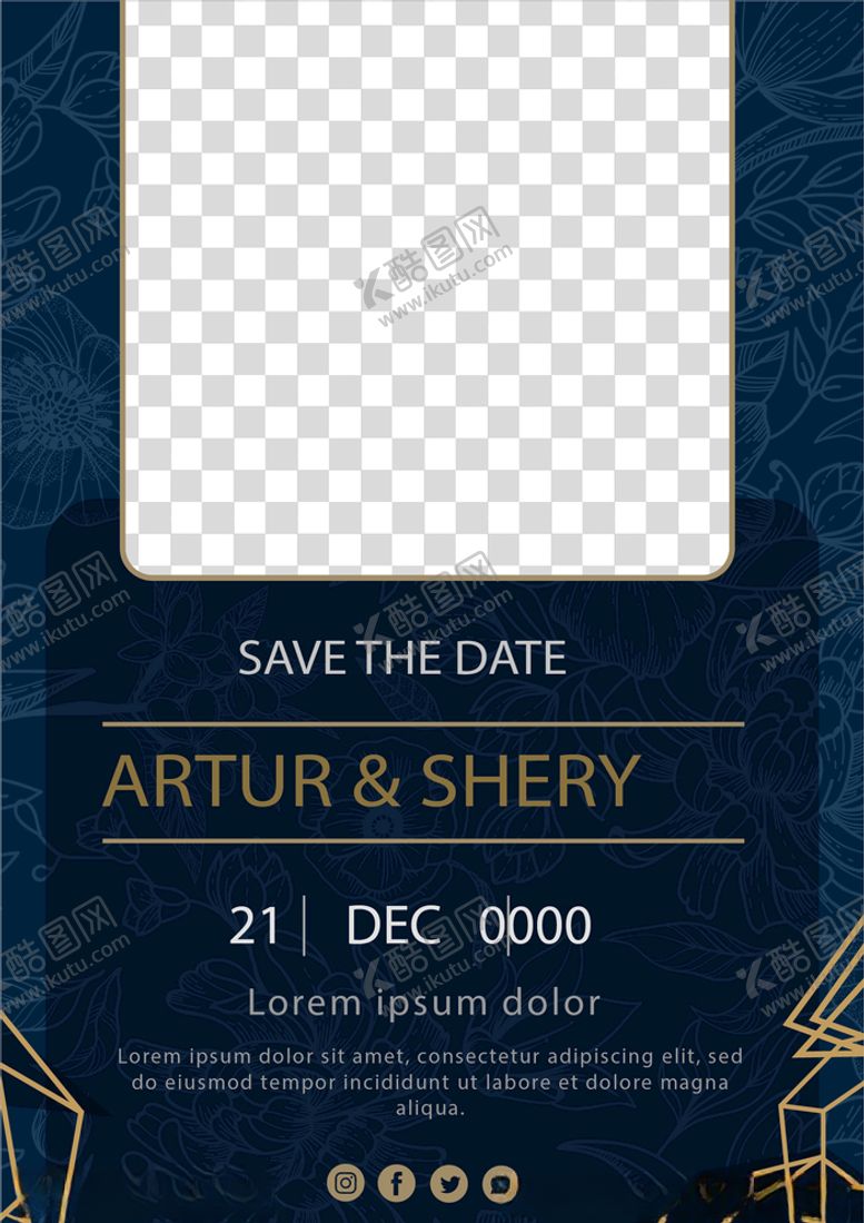 编号：44954609281015414336【酷图网】源文件下载-婚礼结婚请柬邀请函