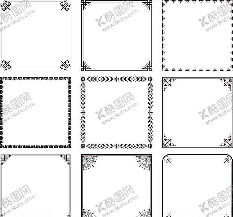 编号：23494210022142393212【酷图网】源文件下载-欧式花边边框