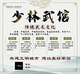 武术训练方案海报