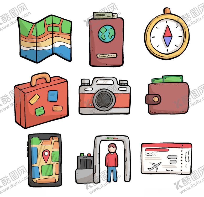 编号：79468409222027236016【酷图网】源文件下载-旅行元素