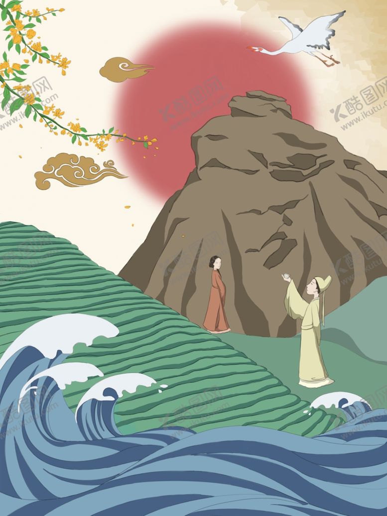 编号：22227103150507186367【酷图网】源文件下载-古代人物插画
