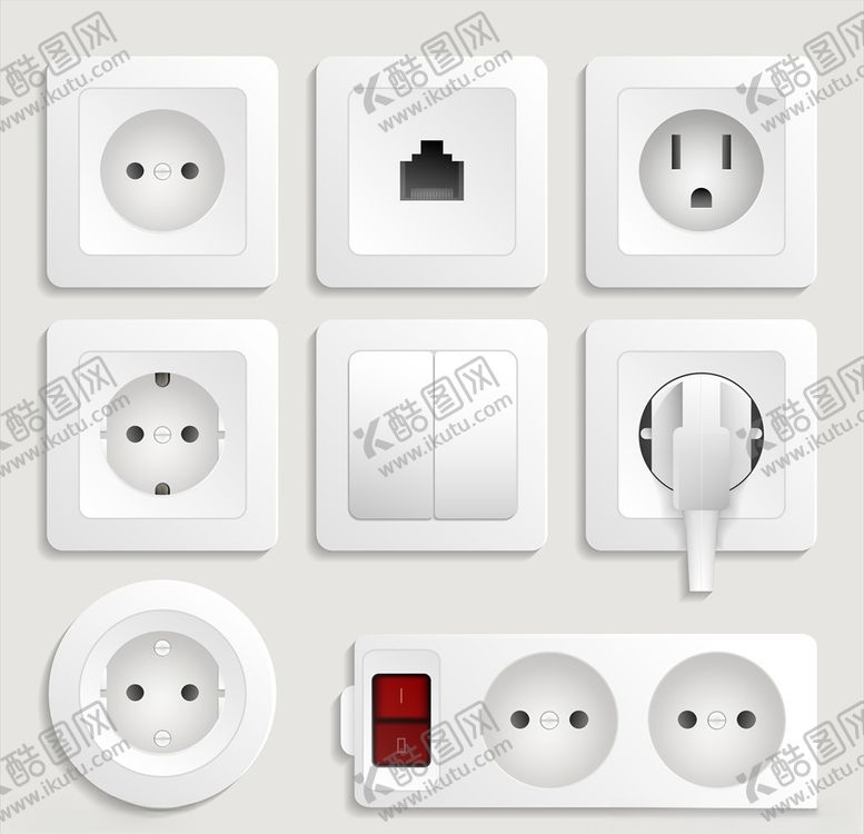 编号：77488610282235029007【酷图网】源文件下载-插座设计