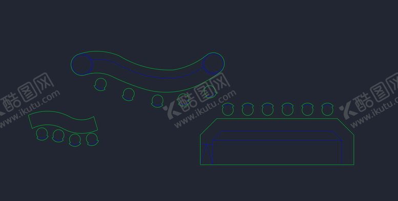 编号：64872110041104463650【酷图网】源文件下载-吧台cad