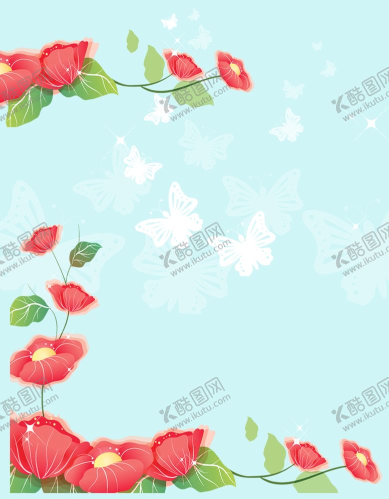 编号：30453512240452468661【酷图网】源文件下载-手绘花卉背景 