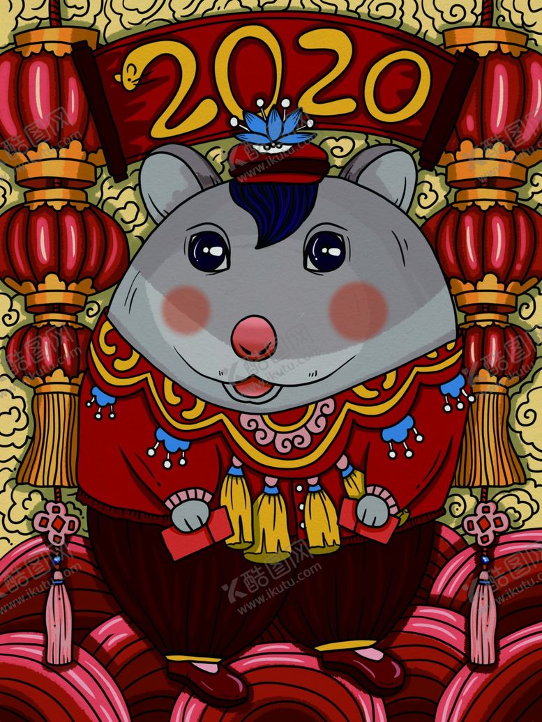 编号：24238710021513049331【酷图网】源文件下载-新年国潮插画海报