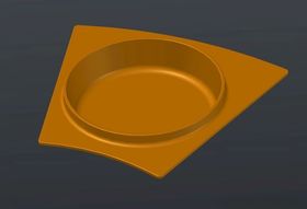 3D宽边碗陶瓷餐具