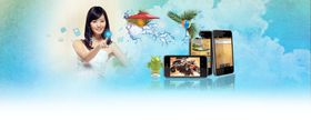抽奖黄金数码手机海报 