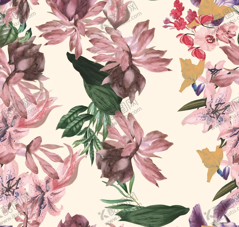 编号：82633709120459456455【酷图网】源文件下载-数码印花热转印数码印花图案