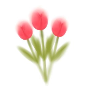 花弥散郁金香小清新ins风