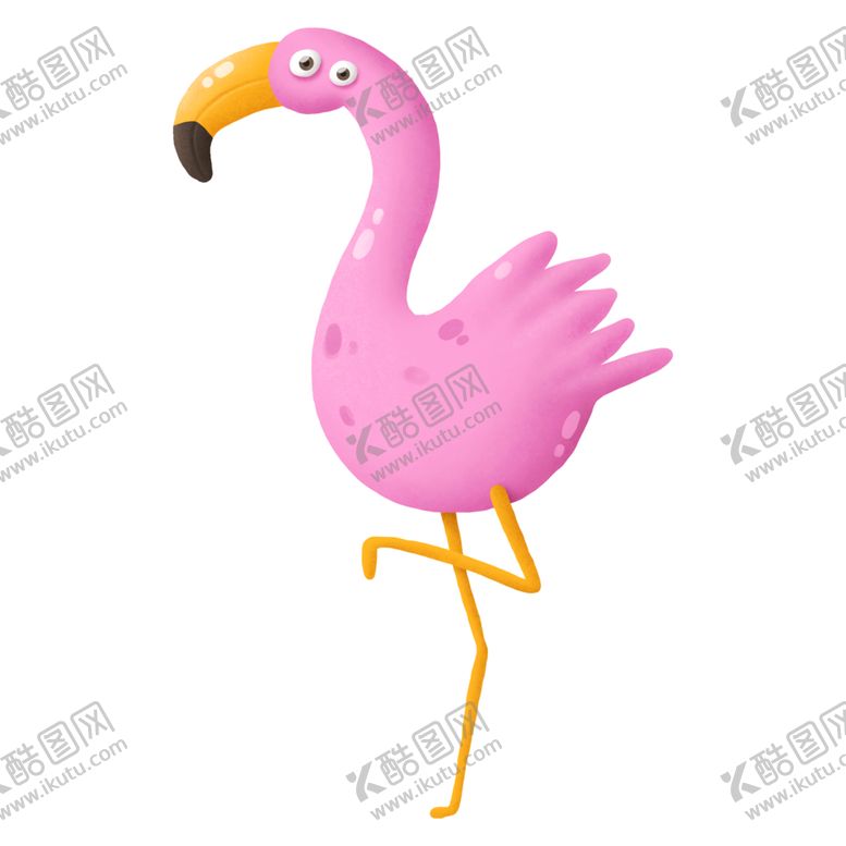 编号：66693110142009128666【酷图网】源文件下载-火烈鸟插画