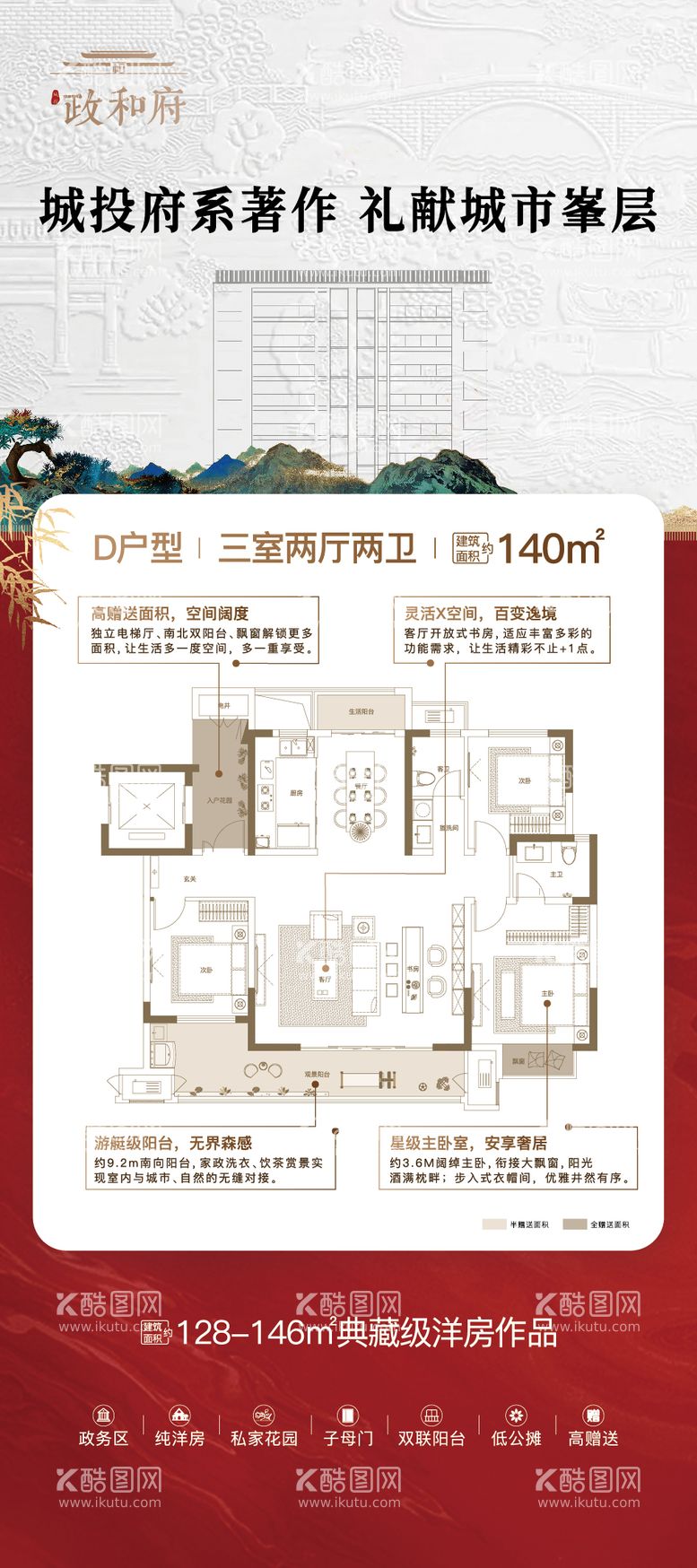 编号：72311012020831447538【酷图网】源文件下载-户型解析展架