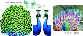 孔雀凉鞋堆