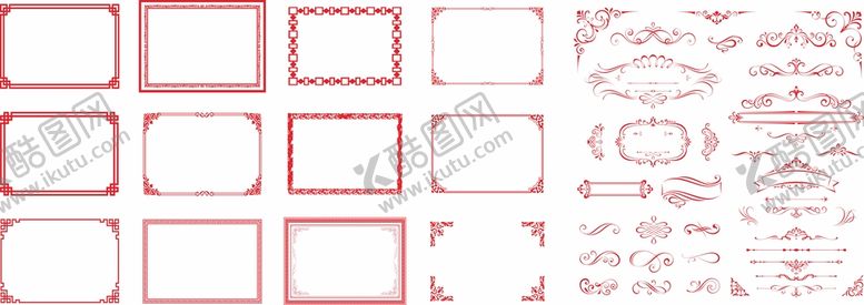 编号：98078702091035173327【酷图网】源文件下载-欧式底纹边框 花纹浮雕