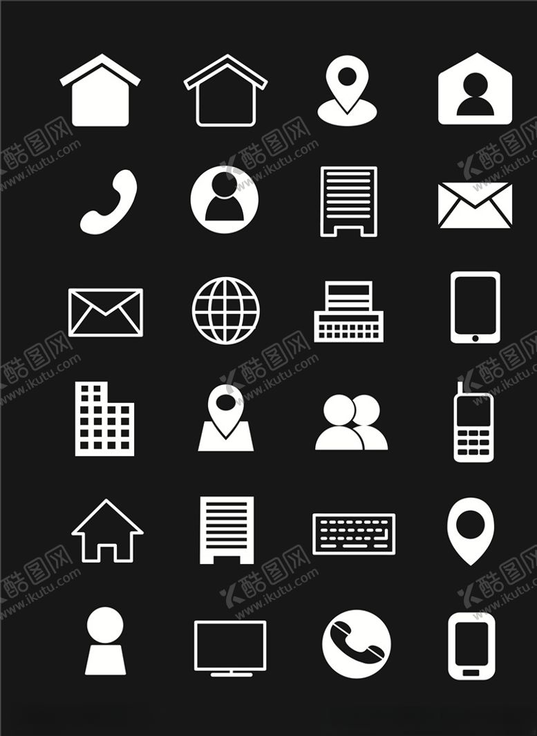 编号：52747009090950579516【酷图网】源文件下载-名片小图标