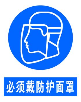 必须戴防护面罩