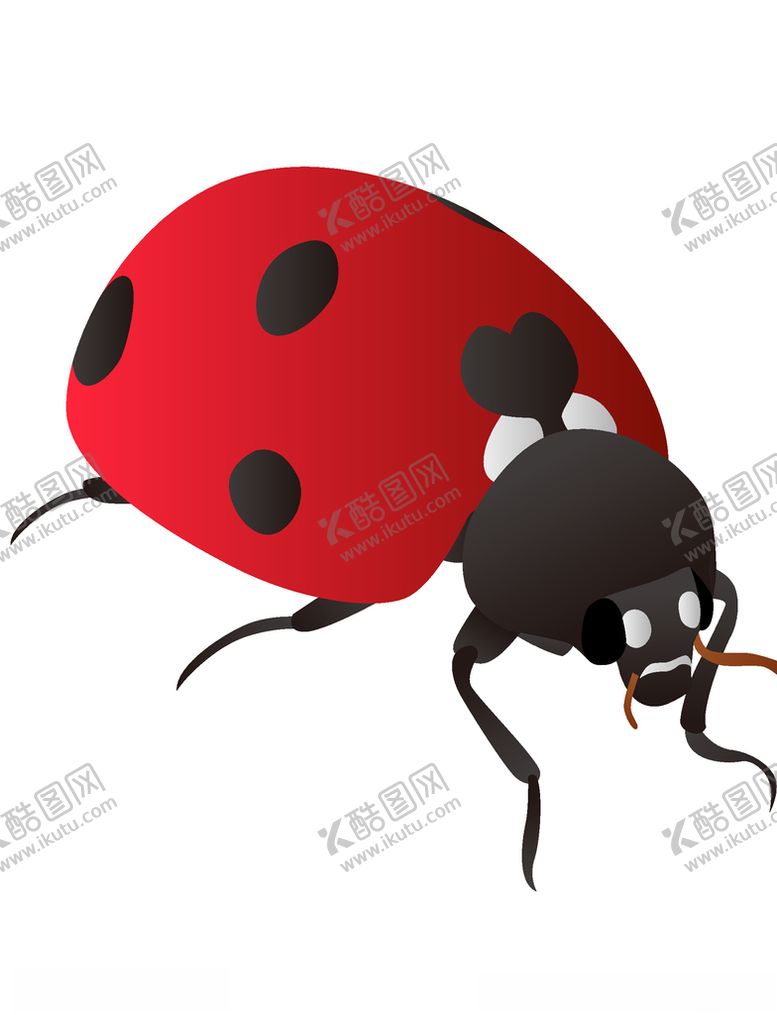 编号：41343804170833046182【酷图网】源文件下载-卡通手绘瓢虫
