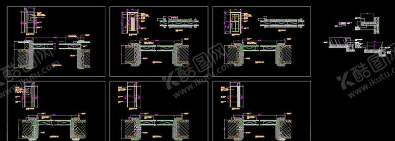 编号：80375610231221583619【酷图网】源文件下载-套装门施工图