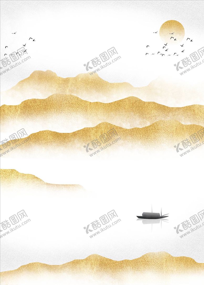 编号：44703006180014158248【酷图网】源文件下载-水墨装饰画