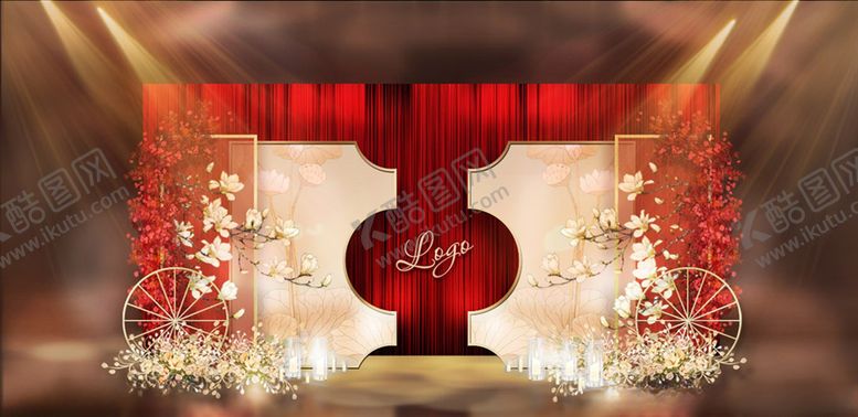 编号：26116009171143279532【酷图网】源文件下载-中国风红色婚礼效果ps分层