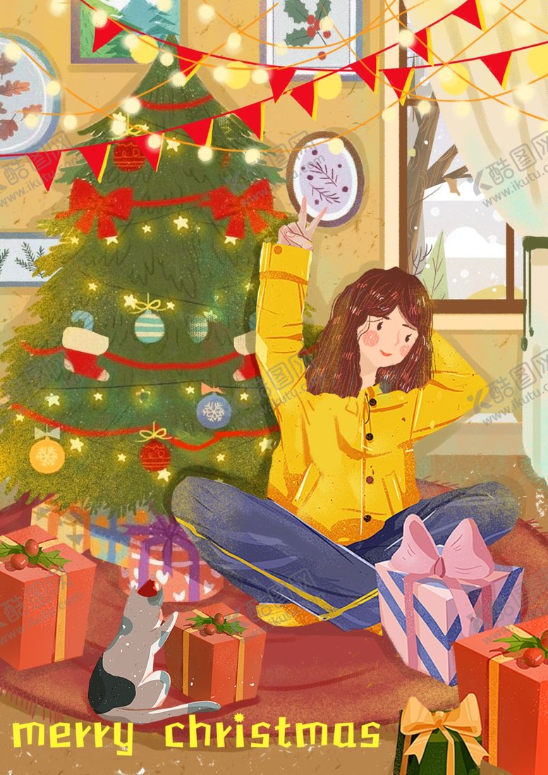 编号：86605209221052464510【酷图网】源文件下载-圣诞插画