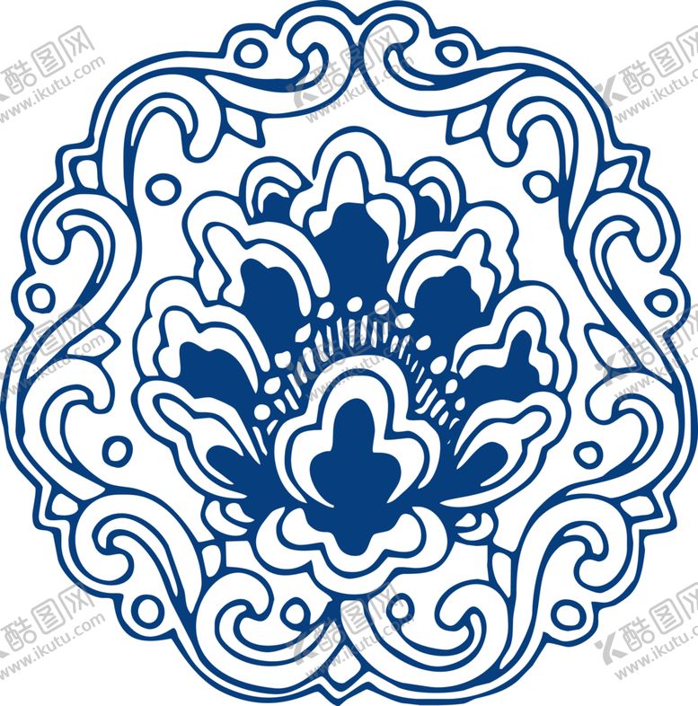编号：28911305120533087034【酷图网】源文件下载-青花瓷图案