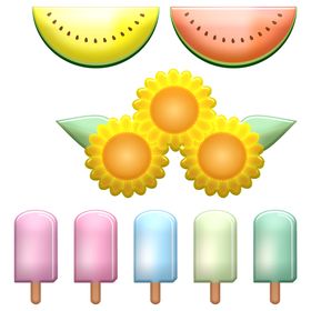 夏季元素插图