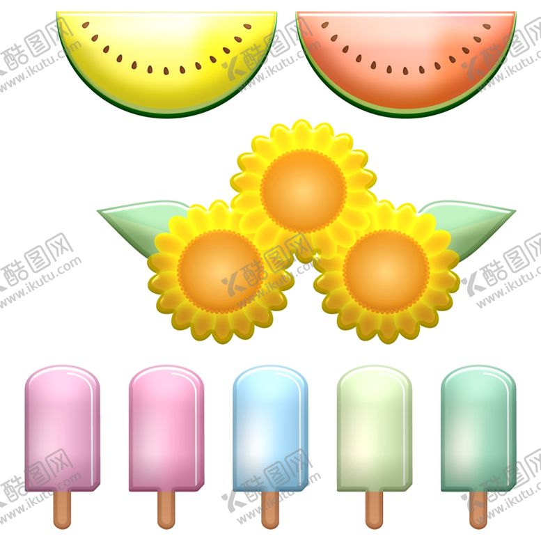编号：67324307040232056841【酷图网】源文件下载-夏季元素插图