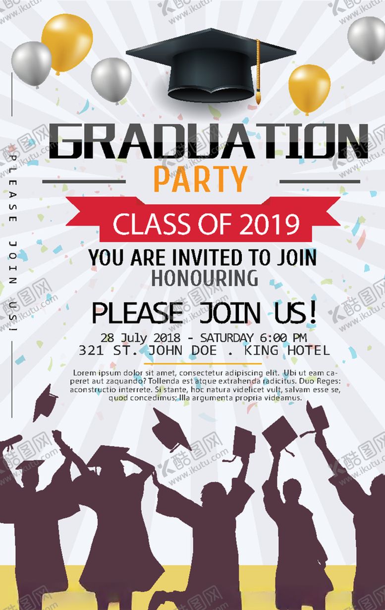 编号：63608809281018264612【酷图网】源文件下载-毕业海报