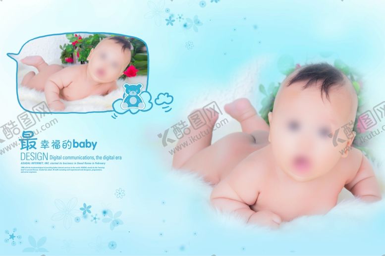 编号：27318909090759537384【酷图网】源文件下载-儿童相册照片模板