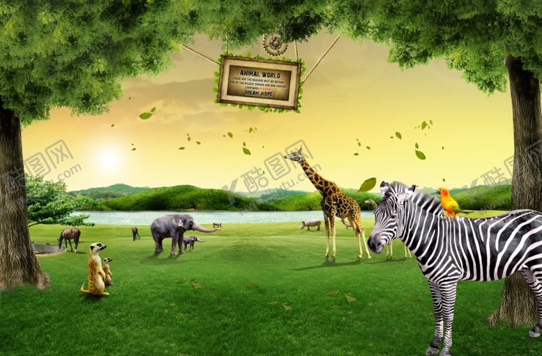 编号：24196410310506093718【酷图网】源文件下载-保护动物