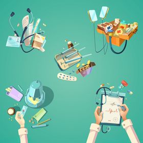 医疗办公场景与多样工具