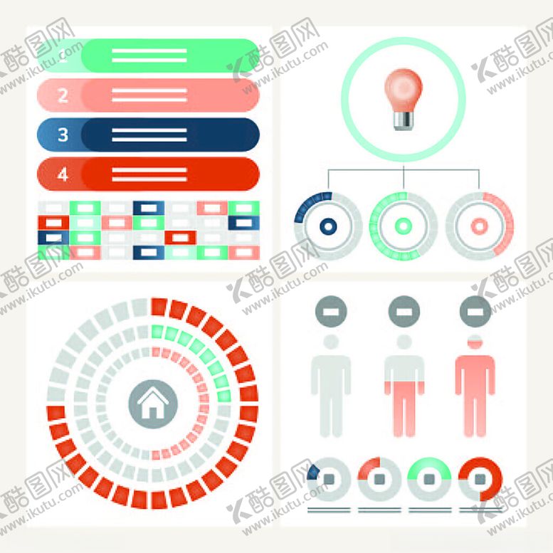 编号：15493711201221533893【酷图网】源文件下载-多彩数据图表与信息图形