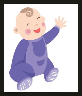 手绘卡通儿童插画宝宝插画宝宝