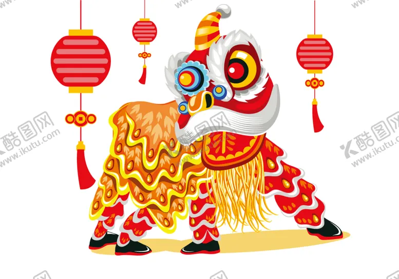 编号：33650904180708511640【酷图网】源文件下载-春节舞狮