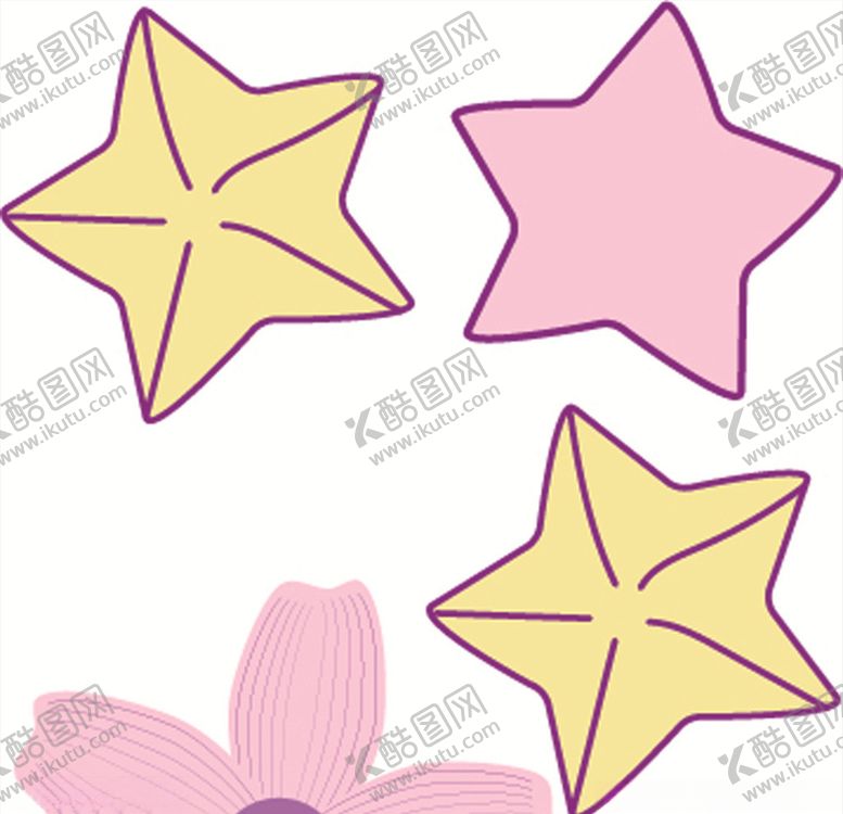 编号：42125804191231297714【酷图网】源文件下载-小星星和花朵