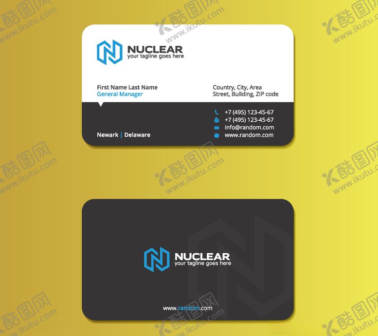 编号：71461310092102178578【酷图网】源文件下载-名片模板