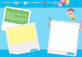 幸福一家人卡通装饰画