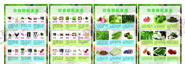 编号：61963306261153292237【酷图网】源文件下载-饮食搭配食谱